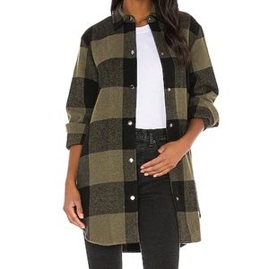 BB Dakota plaid shacket XS